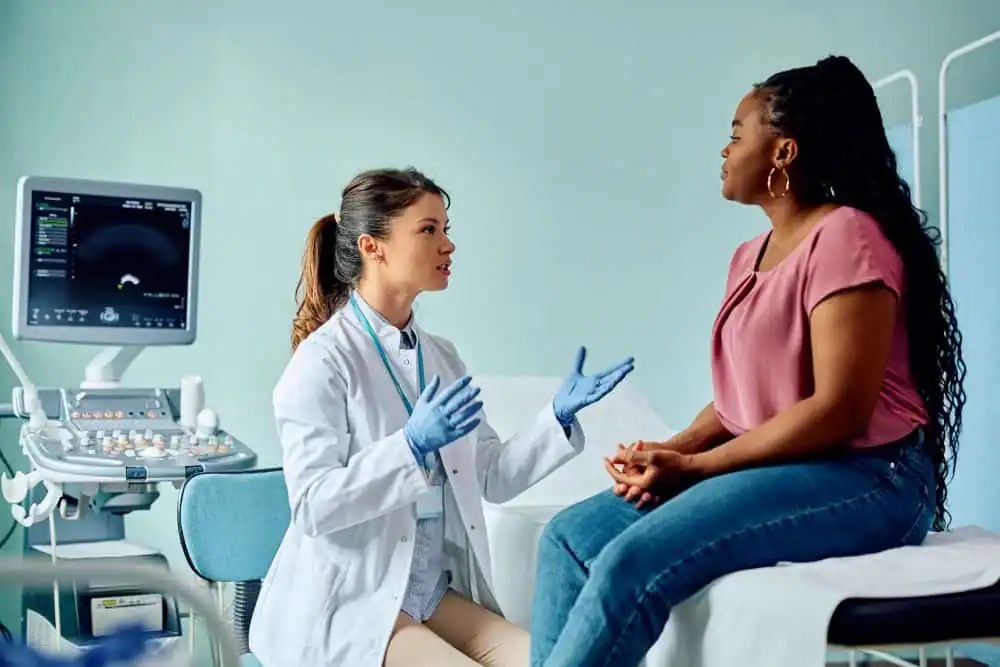 Woman have consultation about vaginal laxity Maidstone