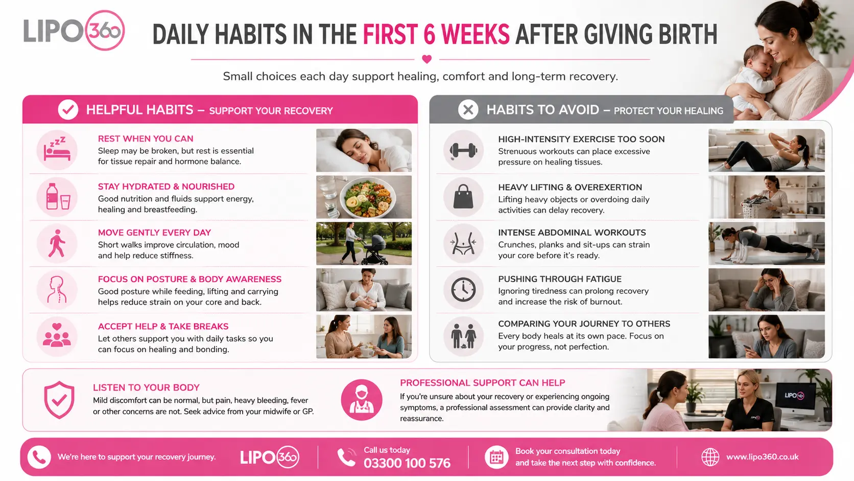 What to Do (and Avoid) in the First 6 Weeks After Giving Birth To Avoid Diastasis Recti 3 First 6 Weeks After Giving Birth To Avoid Diastasis Recti Maidstone : Daily Habits in the First 6 Weeks After Giving Birth